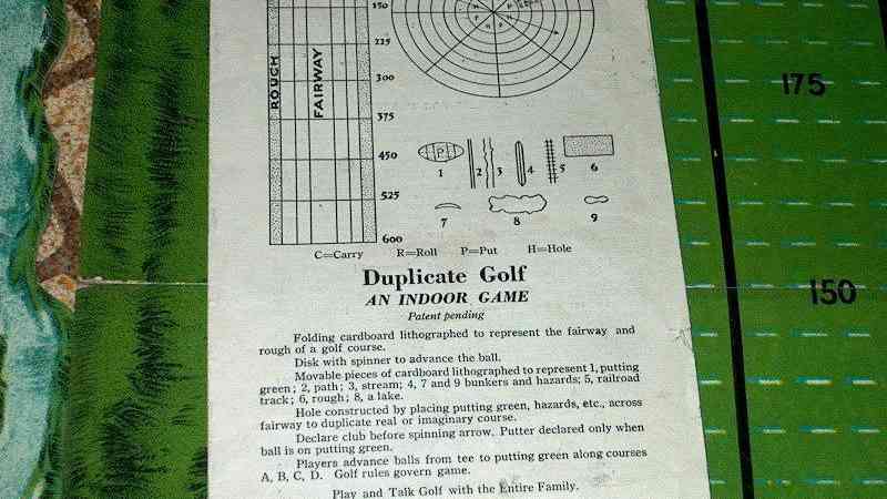 Duplicate Golf Game
