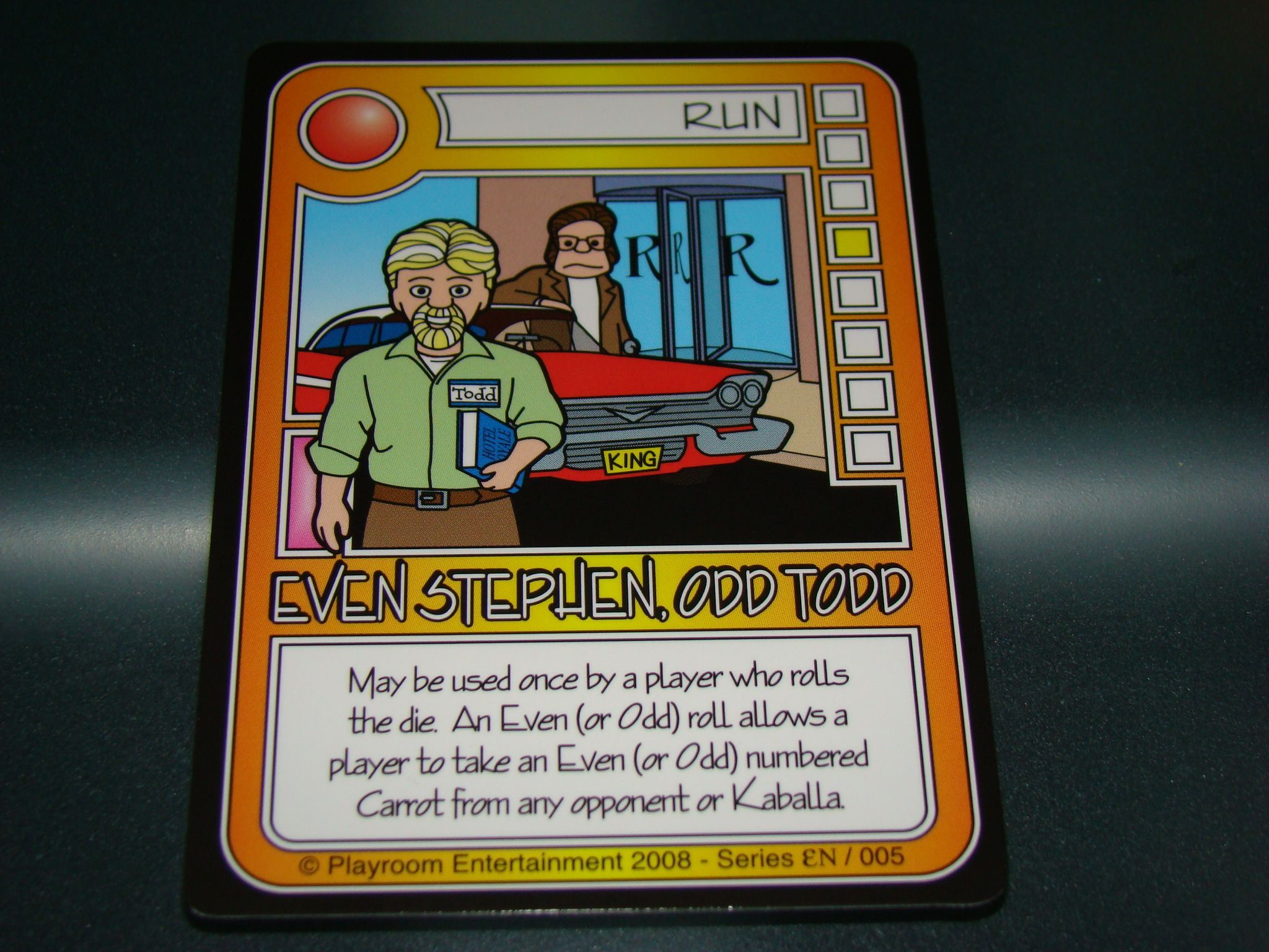Killer Bunnies and the Quest for the Magic Carrot: Even Stephen, Odd Todd Promo Card