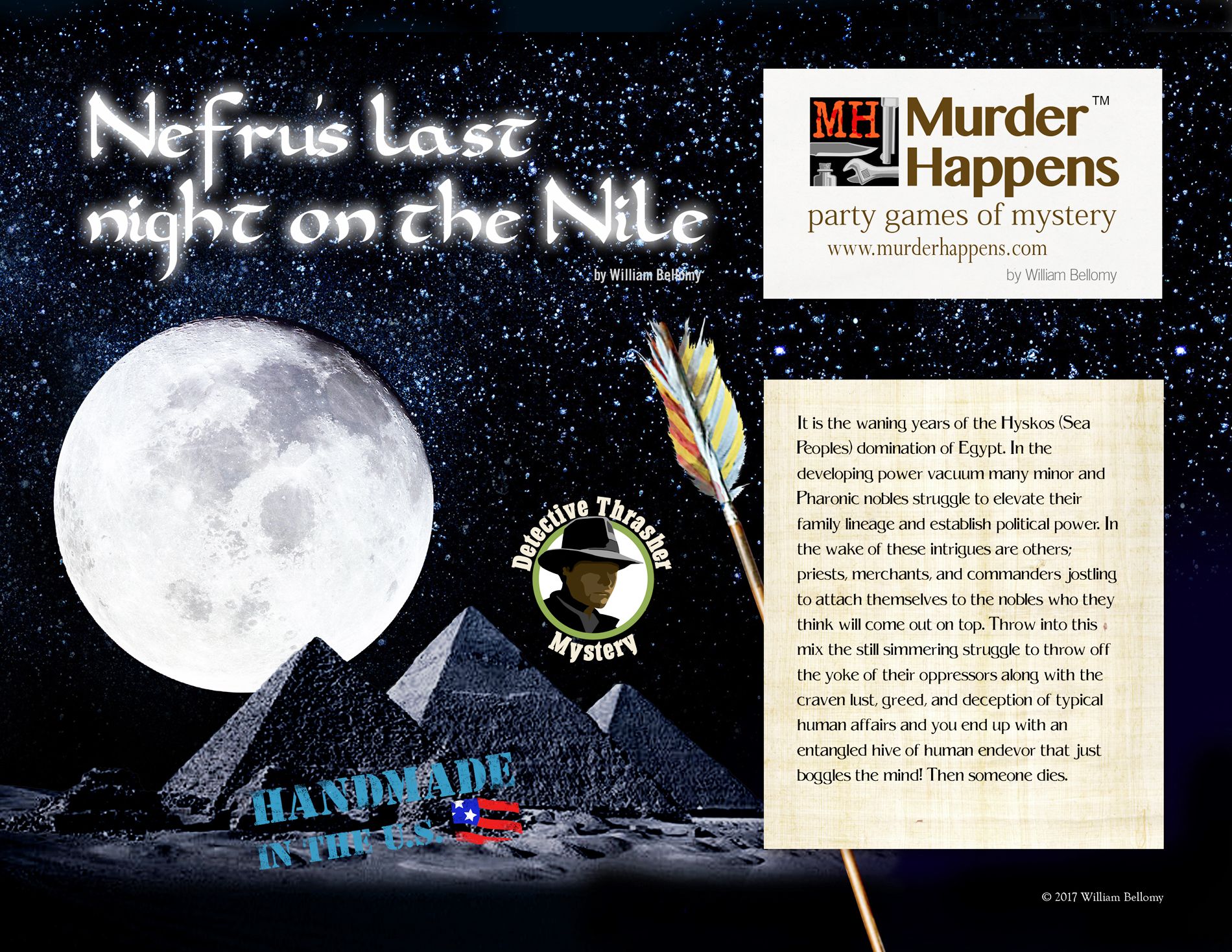 Murder Happens: Nefru's last night on the Nile cover art