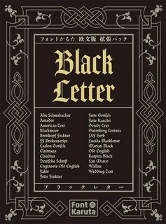 Font Karuta Black Letter