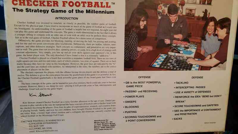 Coach Kim Stewart's Checker Football