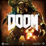 DOOM: The Board Game, Fantasy Flight Games, 2016 — 표지(출판사 제공 이미지)
