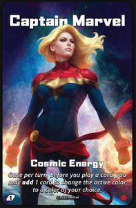 UNO Ultimate: Captain Marvel – Cosmic Energy Super Rare Foil Chase Card