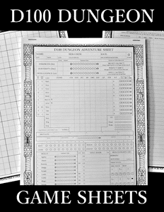 D100 Dungeon: Game Sheets