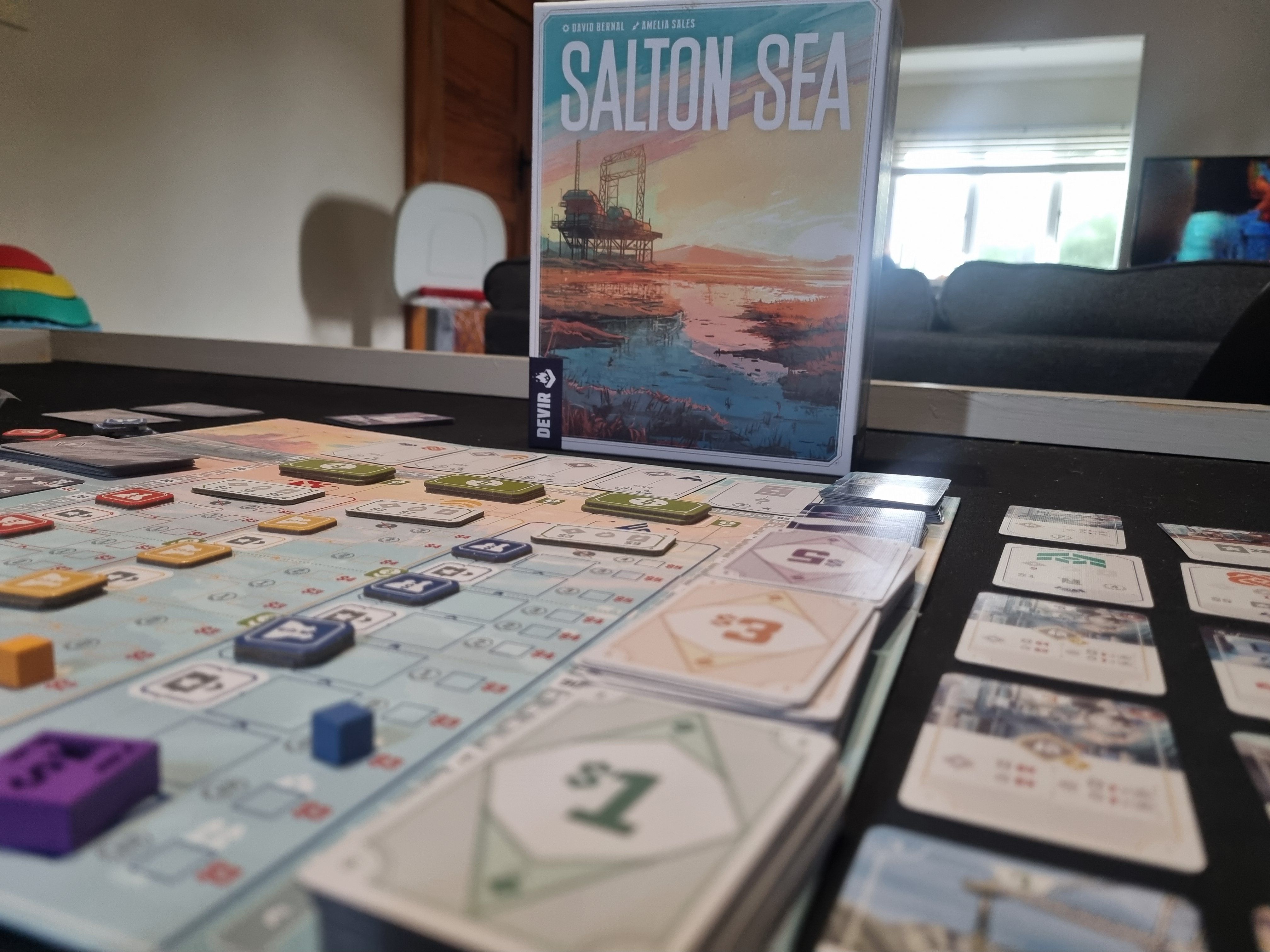 Board Game Views ~ Salton Sea. A big game in a small box