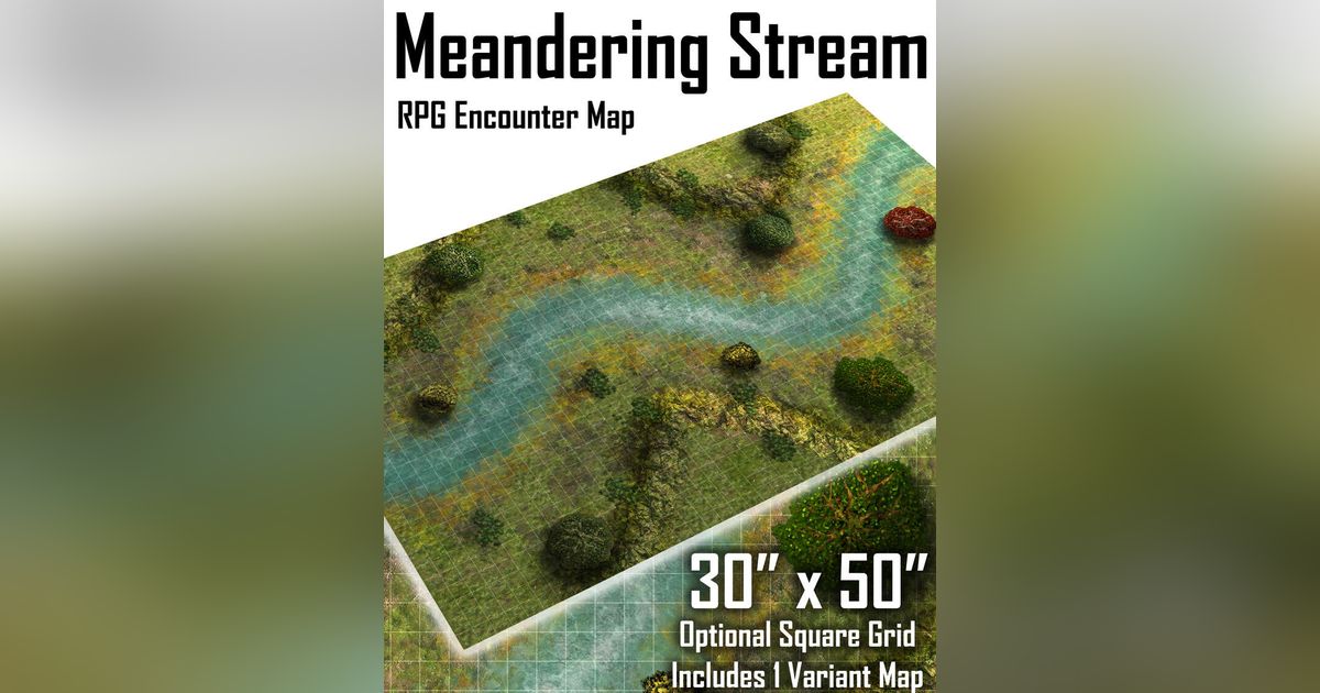 Meandering Stream RPG Encounter Map | RPG Item | RPGGeek