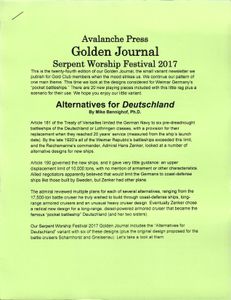 Second World War at Sea: Alternatives for ''Deutschland''