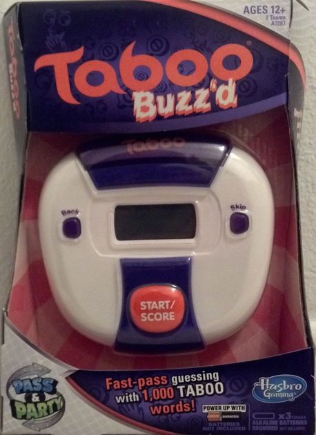 UNBOXED Hasbro Taboo Buzz'd Game 