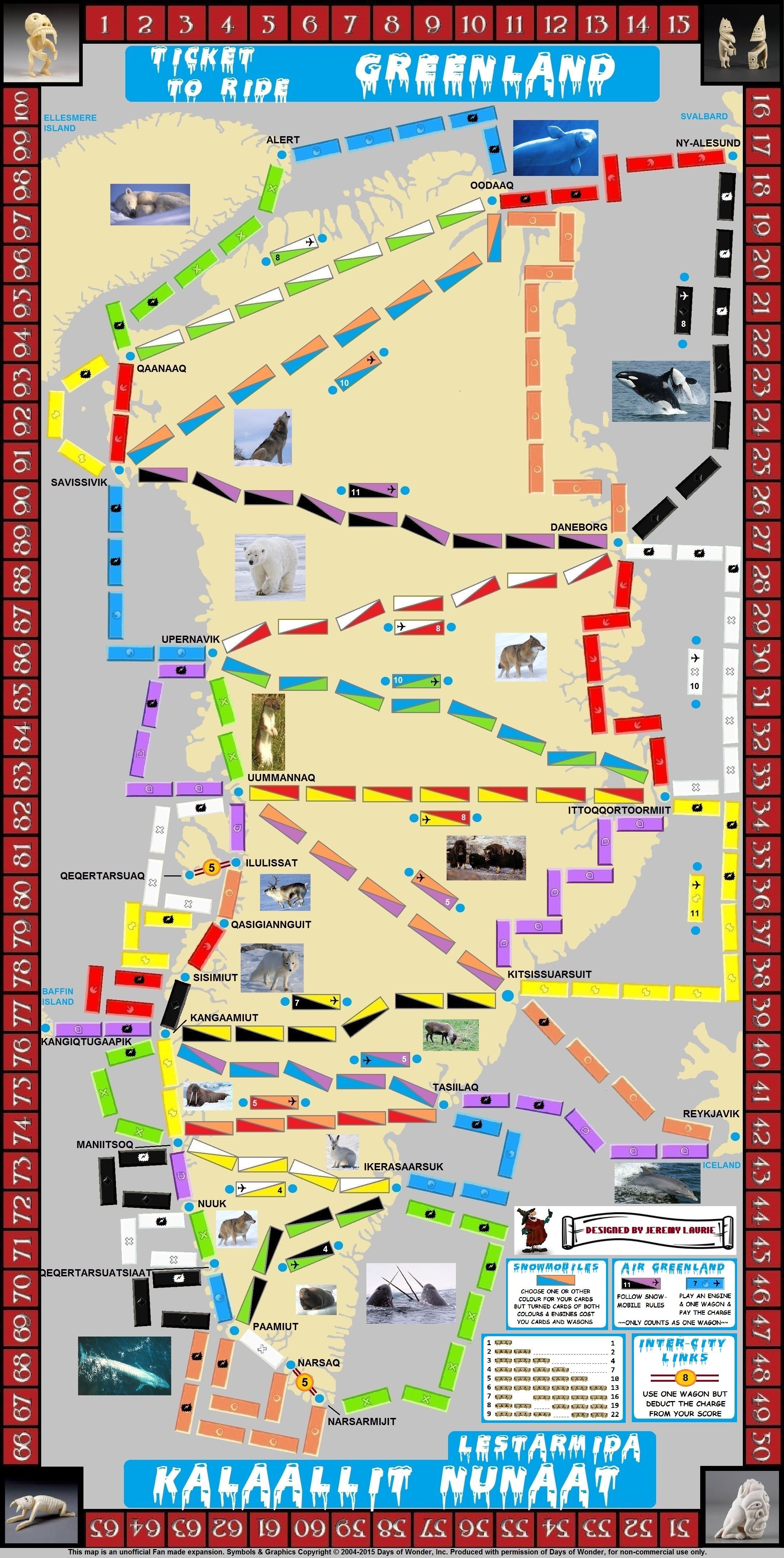 Greenland (fan expansion for Ticket to Ride)