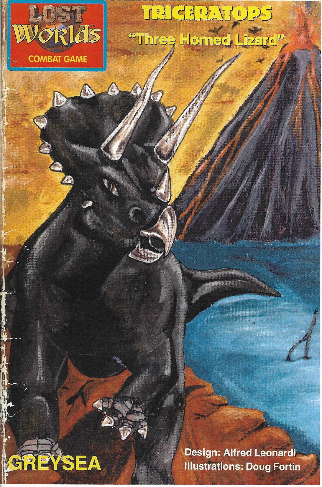 Lost Worlds: Dino Fight Series – "Triceratops" Three Horned Lizard cover