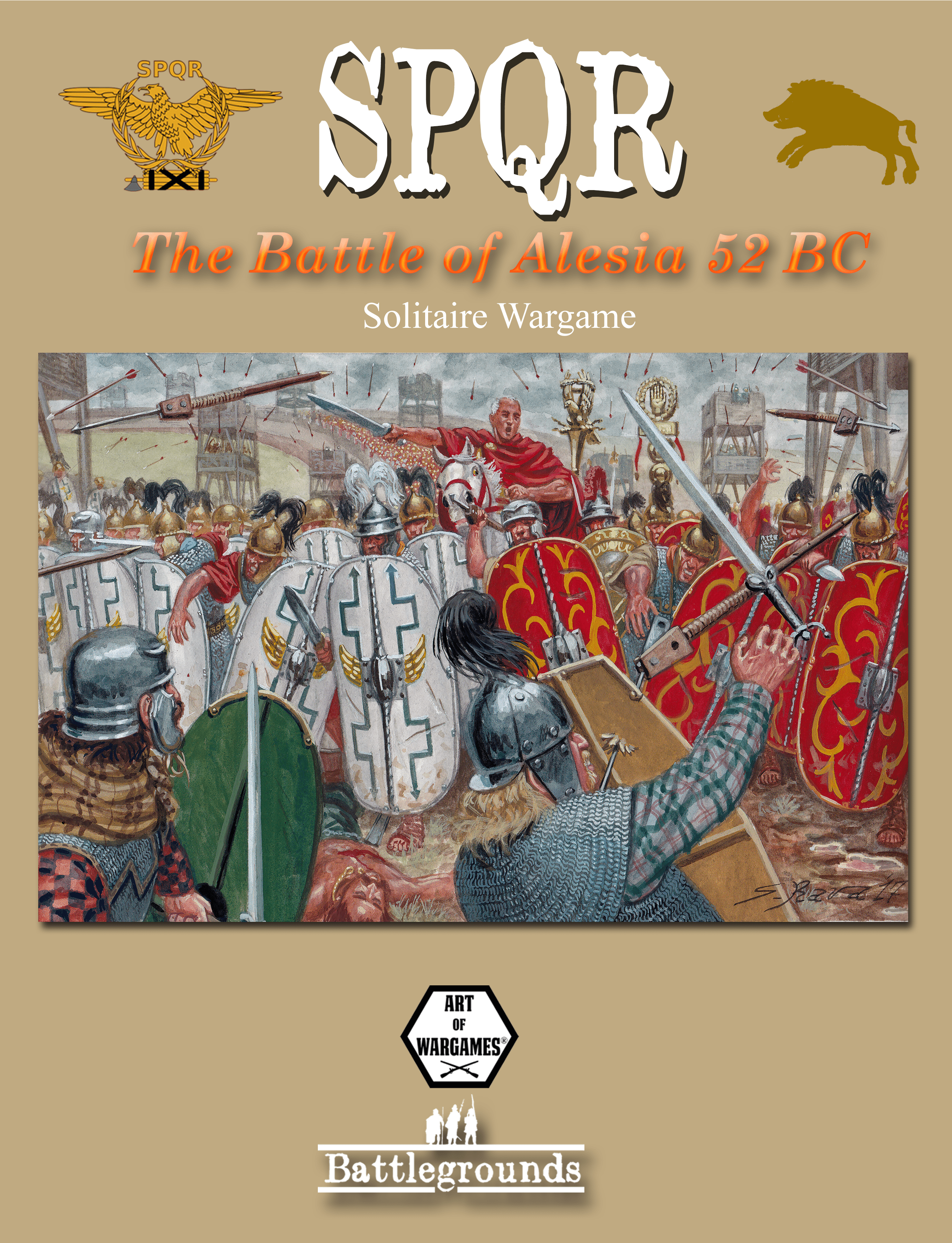 Cover art for SPQR: The Battle of Alesia 52 BC
