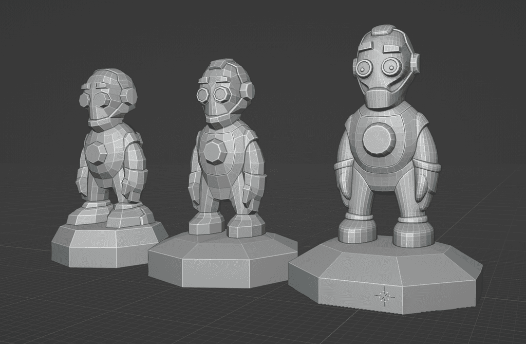 3D rendered design evolution for the android minis