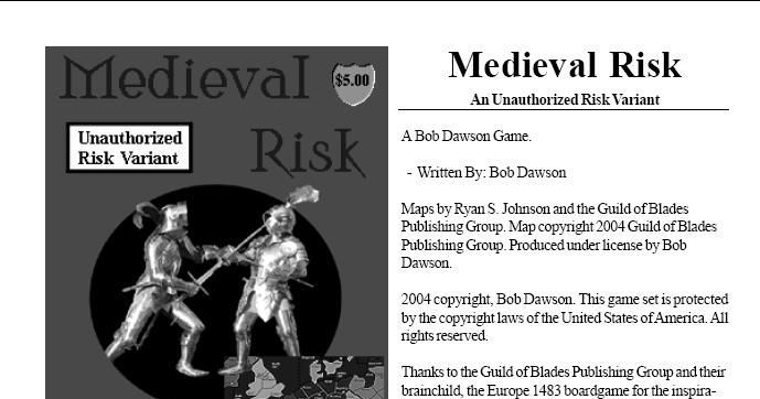 Medieval Risk | Board Game | BoardGameGeek