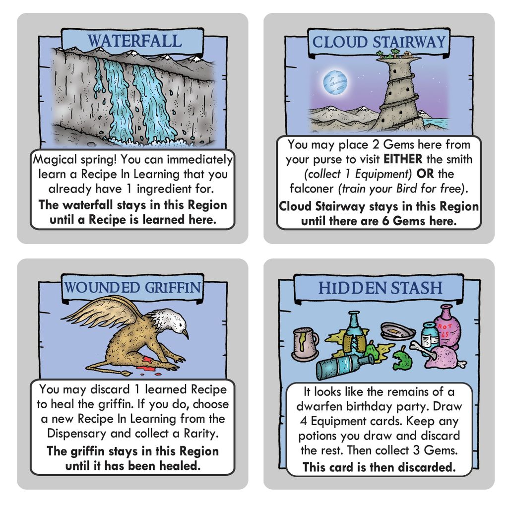 A quick look at the new Region cards from the 2nd edition | Paupers' Ladder