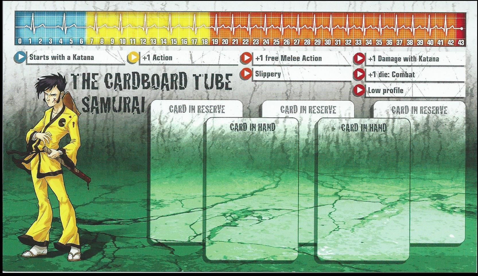 Zombicide Survivor: Cardboard Tube Samurai