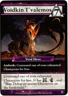 Ascension Tactics: Miniatures Deckbuilding Game – Voidkin T'valemos Promo Card
