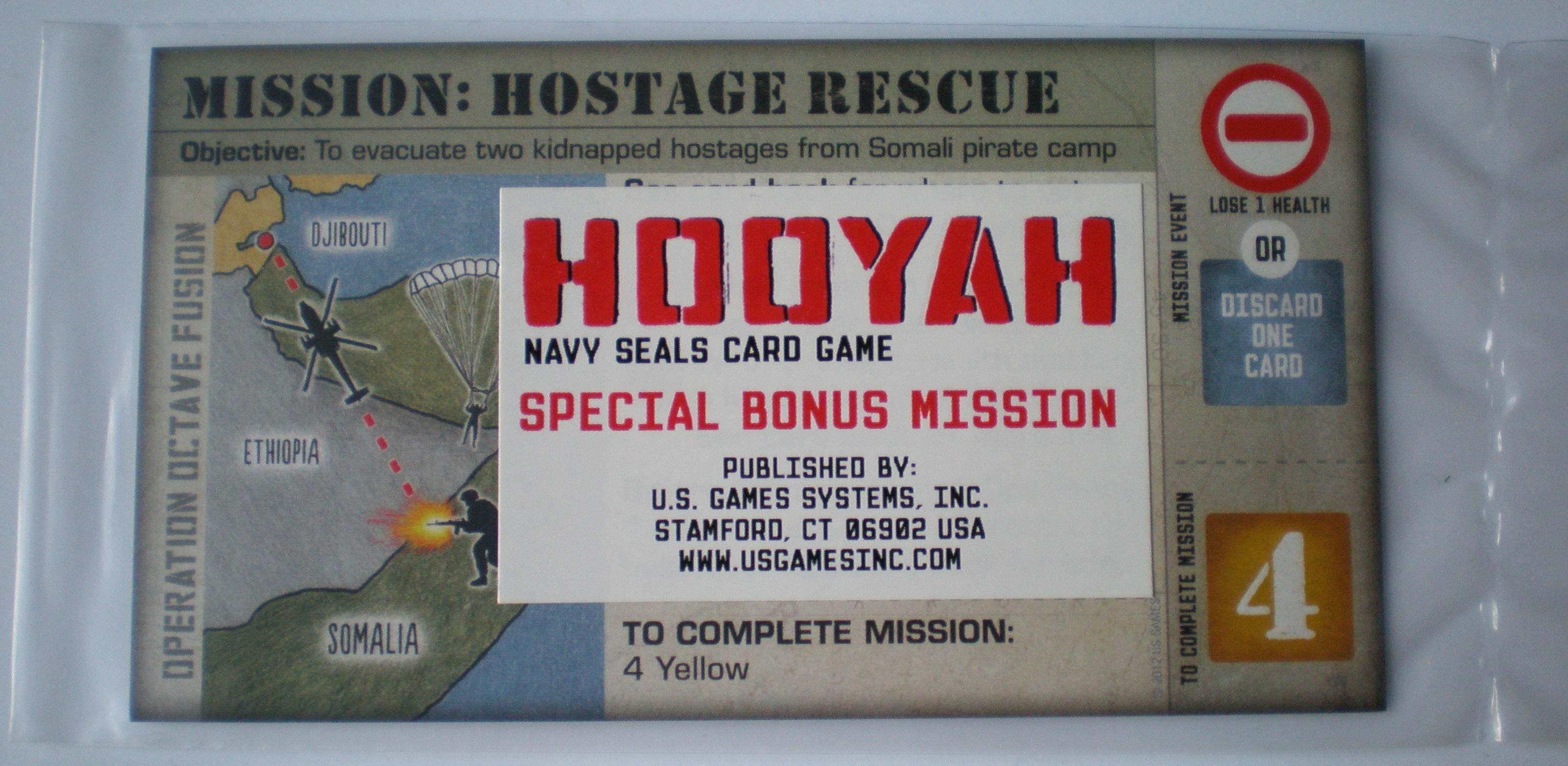 Hooyah: Navy Seals Card Game – Mission – Hostage Rescue Promo Card