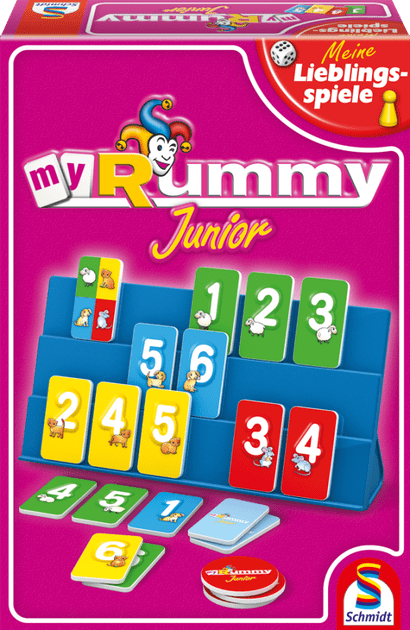 Schmidt 40544 My Rummy Junior Kinderspiel für 2-4 Spieler Meine Lieblingsspi 