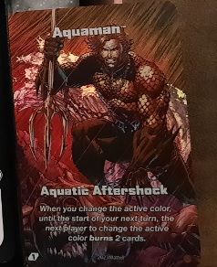 UNO Ultimate: Aquaman – Aquatic Aftershock Super Rare Foil Chase Card