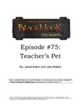 RPG Item: Episode 75: Teacher's Pet