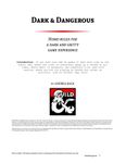 RPG Item: Dark & Dangerous