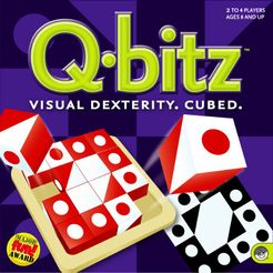 Q.Bits Visual Dexterity Cubed Puzzle Board Game QBits Age 8+ 2-4 Player  Half New 885346598479 