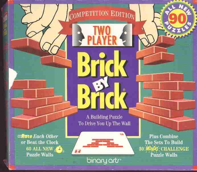 Brick by Brick Building Puzzle 1 oder 2 Spieler 90 Puzzles Strategie Binary Arts 