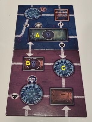Path with opposing one way arrows | Clank!: Catacombs