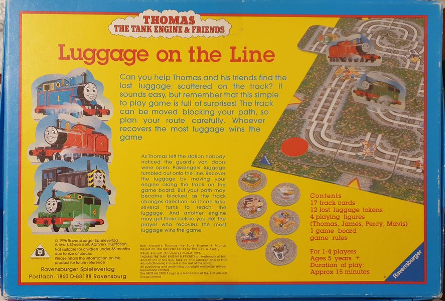 Thomas the Tank Engine and Friends Luggage on the Line Image BoardGameGeek