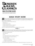 RPG Item: Dungeon Crawl Classics Role Playing Game - Glory & Gold Won by Sorcery & Sword - Quick Start Guide
