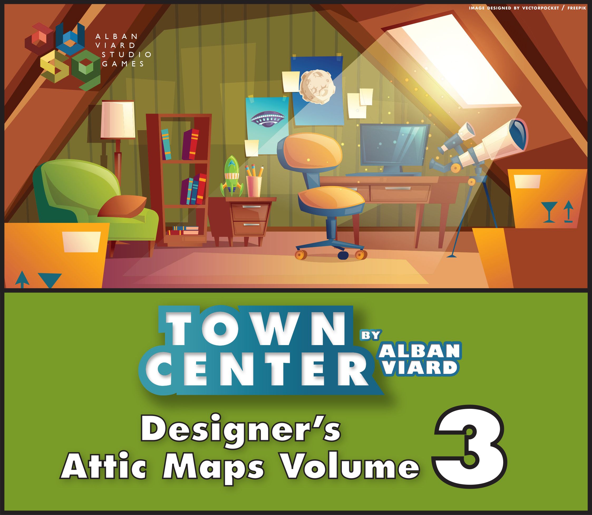 Town Center: Designer's Attic Maps Volume 3