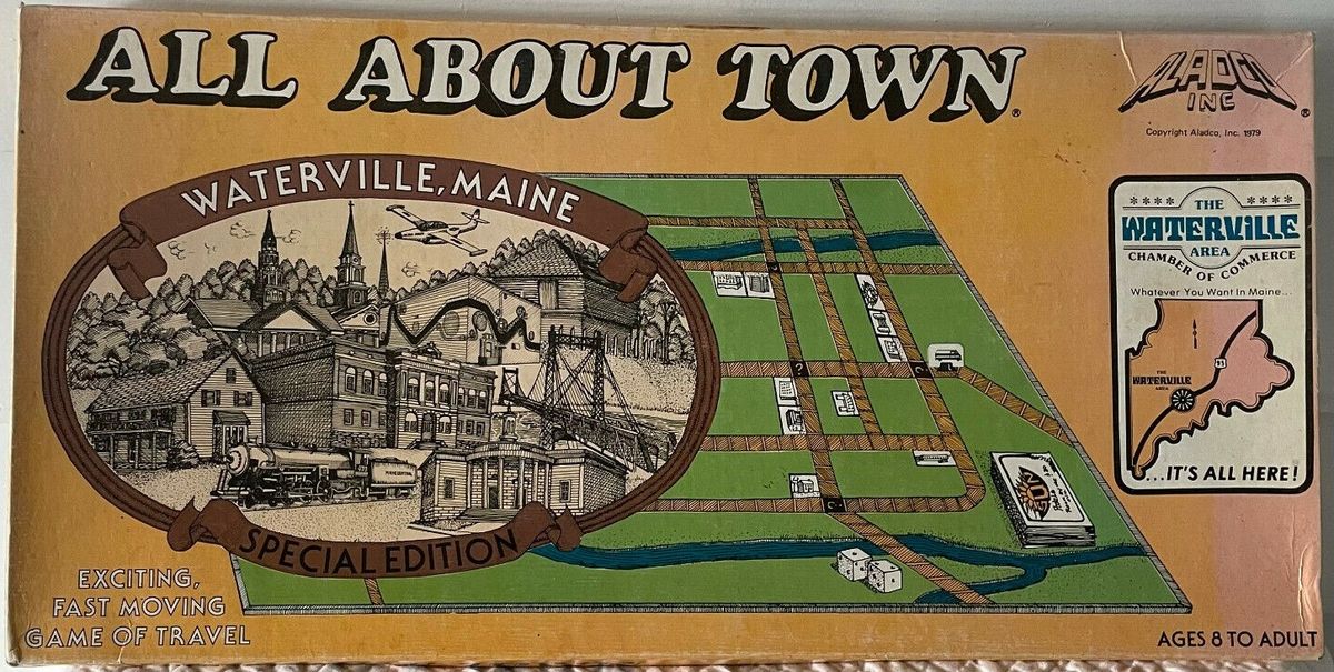 All About Town Waterville Maine Board Game BoardGameGeek