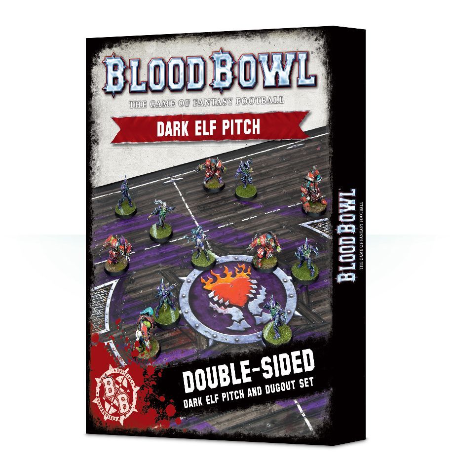 Blood Bowl (2016 edition): Dark Elf Pitch & Dugout Set cover