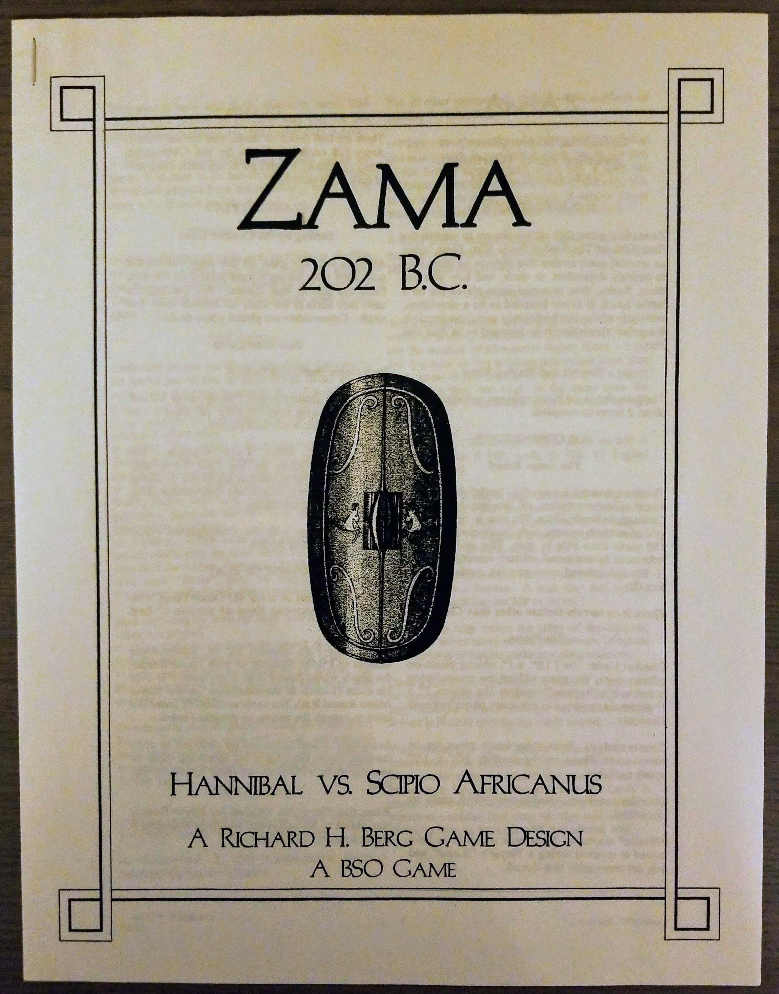 Zama 202 B.C.: Hannibal vs. Scipio Africanus