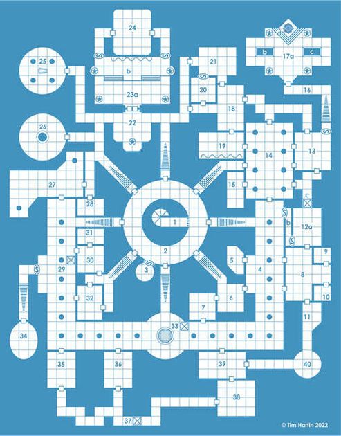 Old School Blue Map #35 | RPG Item | RPGGeek