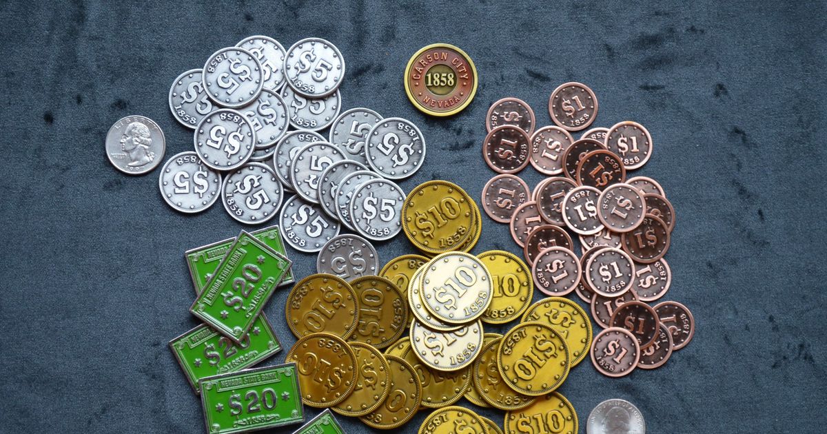 Board Game Currency - Metal Game Coins, Bars, & More – The Broken