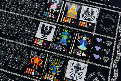 Eternal Decks setup di gioco con tappetino in tessuto