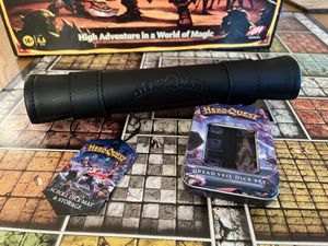 HeroQuest: The Dread Veil Dice Set with Scroll Dice Mat and Storage