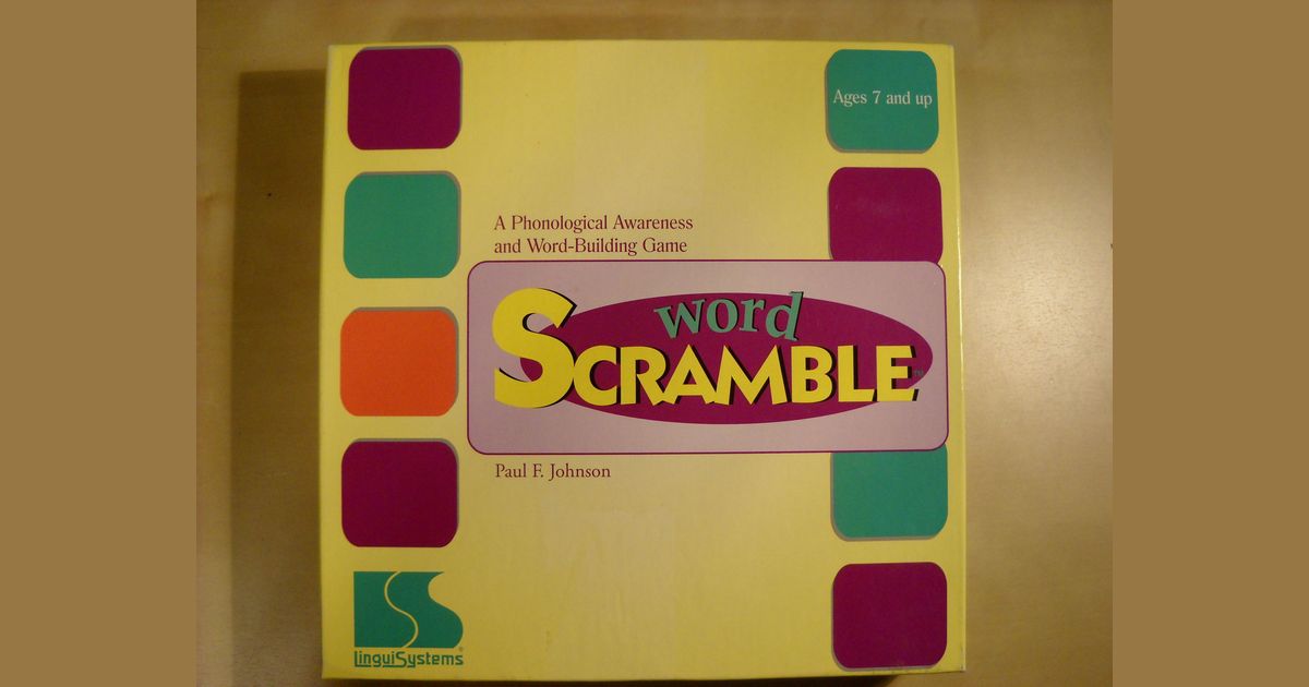 Word Scramble Board Game Boardgamegeek