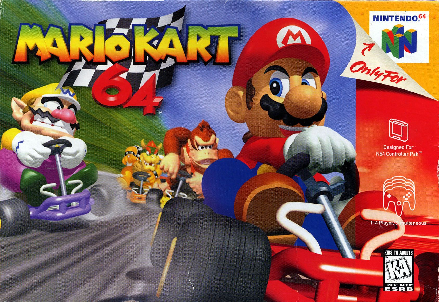 Mario Kart 64 box art