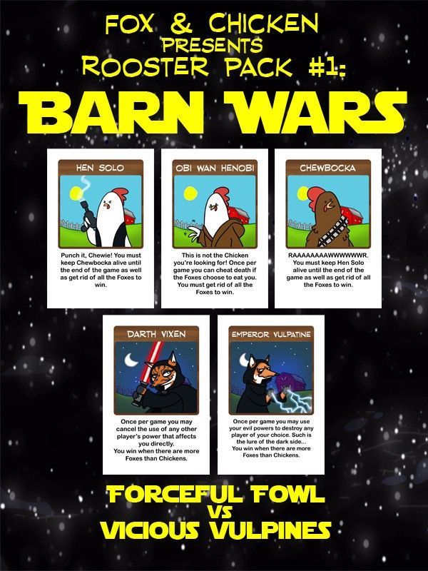 Fox & Chicken Rooster Pack #1: Barn Wars