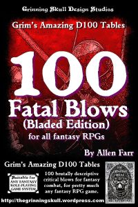 100 Fatal Blows (Bladed Edition) for all Fantasy RPGs | RPG Item | RPGGeek