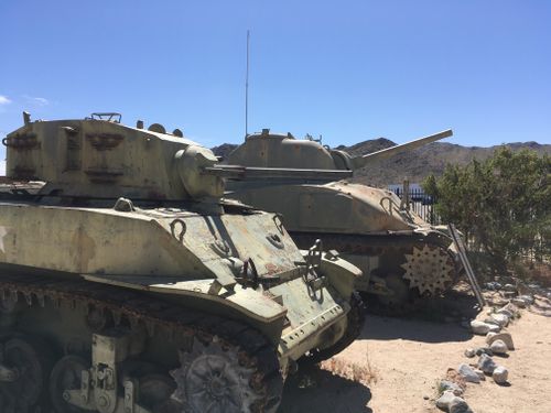Tanks at WW2 US Army Desert Training Center 