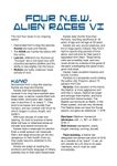 Issue: EONS #102 - Four N.E.W. Alien Races VI