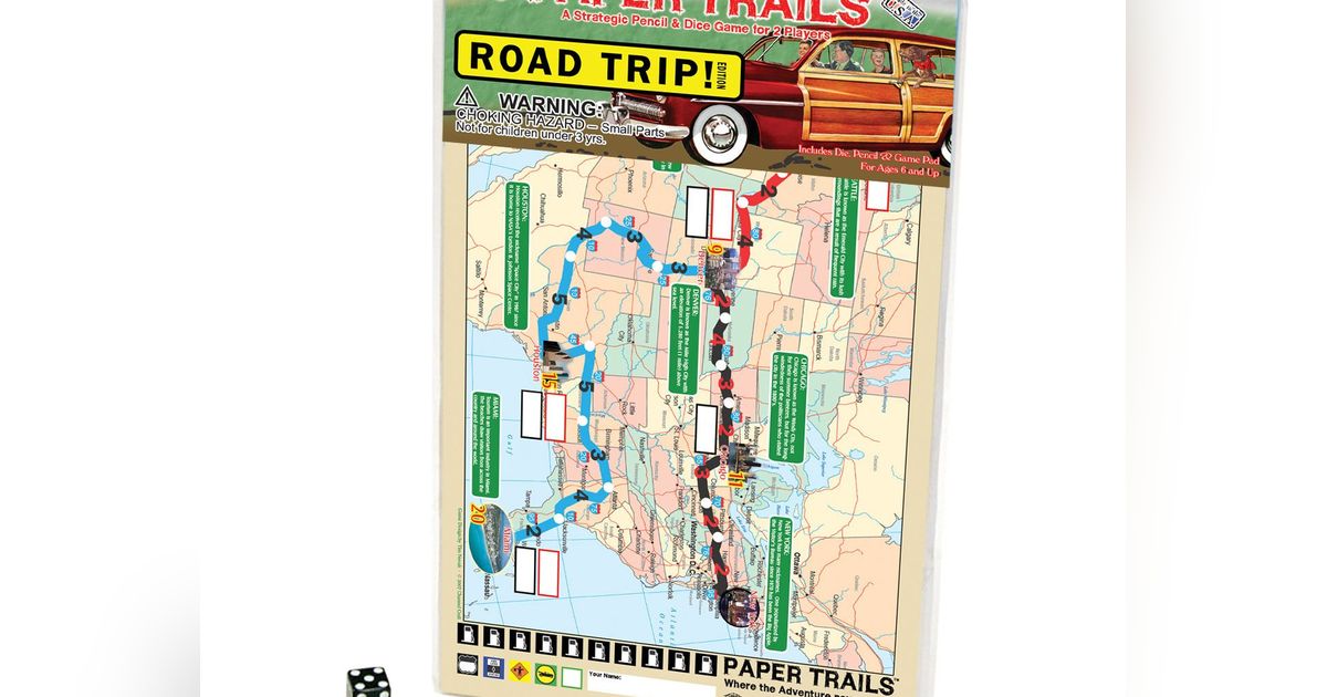 Paper Trails Road Trip! Board Game BoardGameGeek
