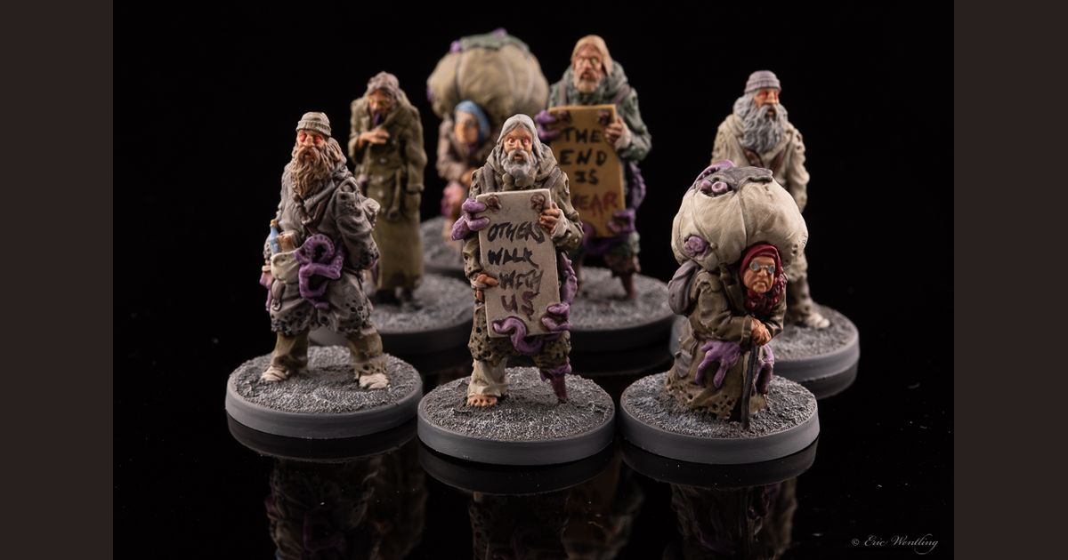CTHULHU CORRUPTED FEMALE HOBO /MINIATURE THE OTHERS 7 SINS  M03 