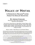 RPG Item: CALI3-1: Malice of Mintar