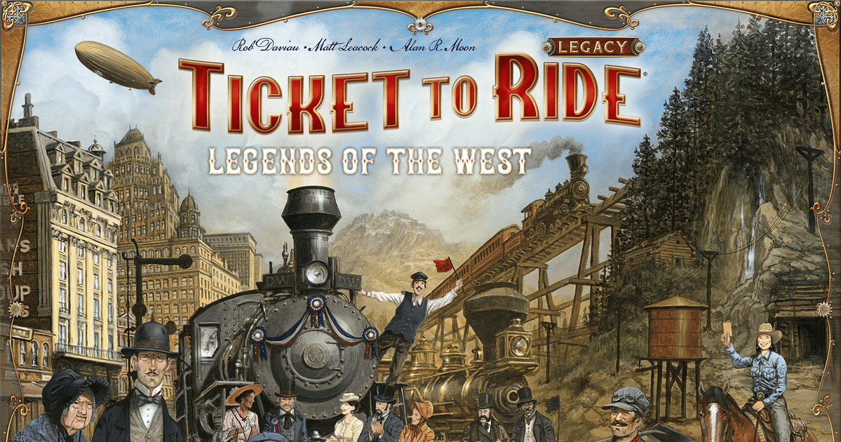 Ticket To Ride Legacy Legends Of The West Board Game BoardGameGeek