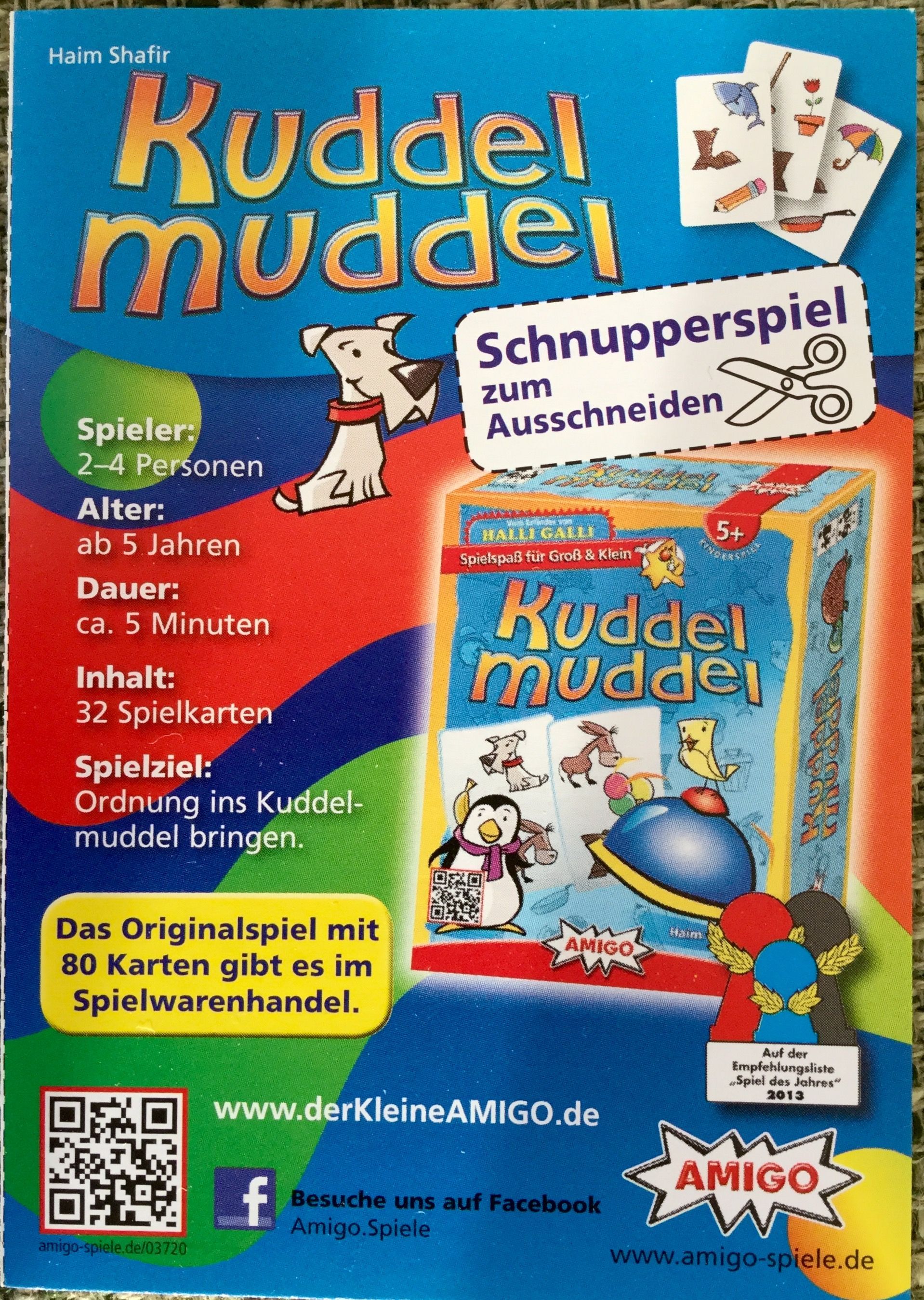 Kuddelmuddel Schnupperspiel cover art