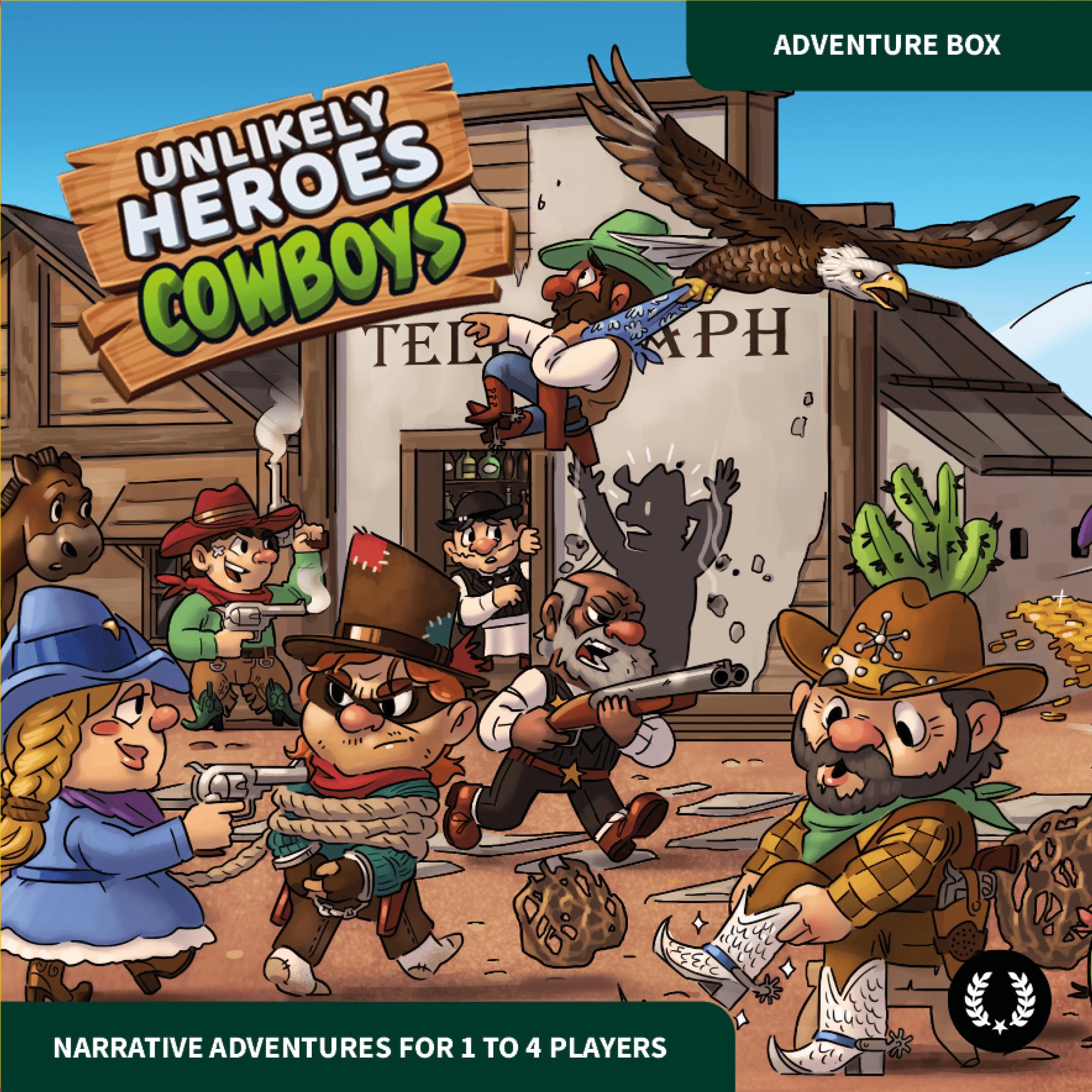 Unlikely Heroes: Cowboys box art